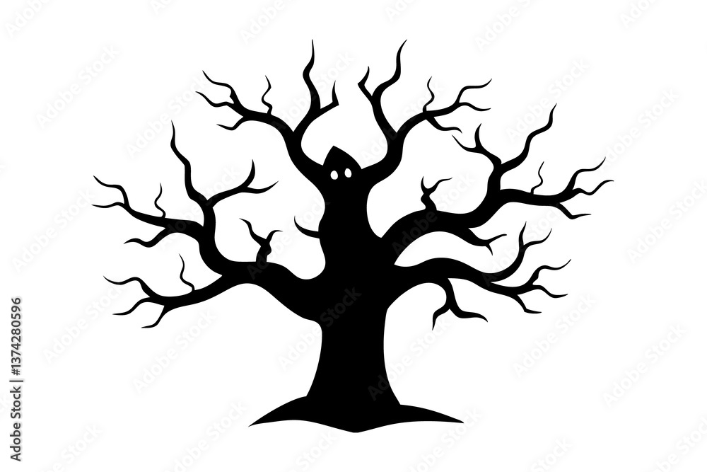 Fototapeta premium tree silhouette vector
