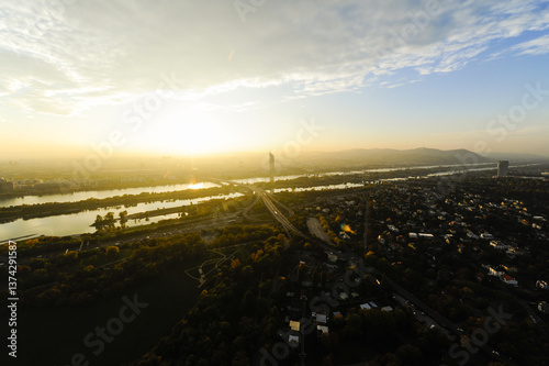 Wien, Milleniumstower, Österreich, 22. Bezirk, Donaucity