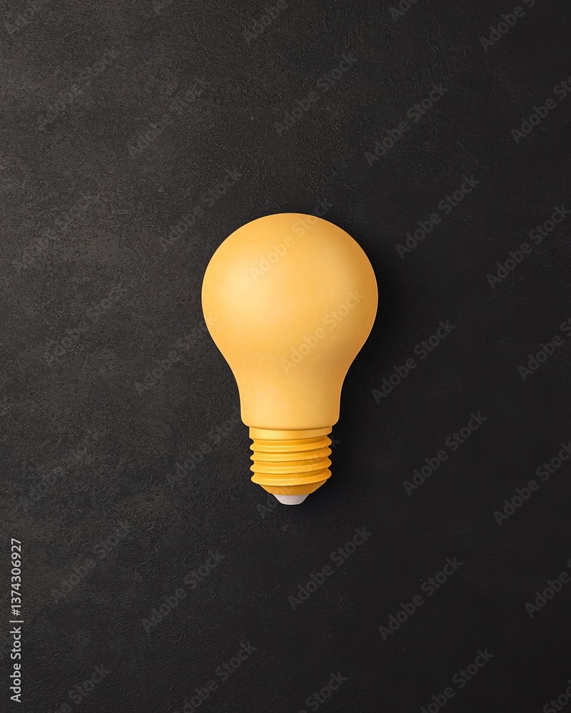Glowing idea light bulb and innovation thinking creative concept on success inspiration dark background with solution symbol of electric lamp design 3D rendering Glowing idea light bulb and innovation thinking creative concept on success inspiration dark background with solution symbol of electric lamp design 3D rendering
