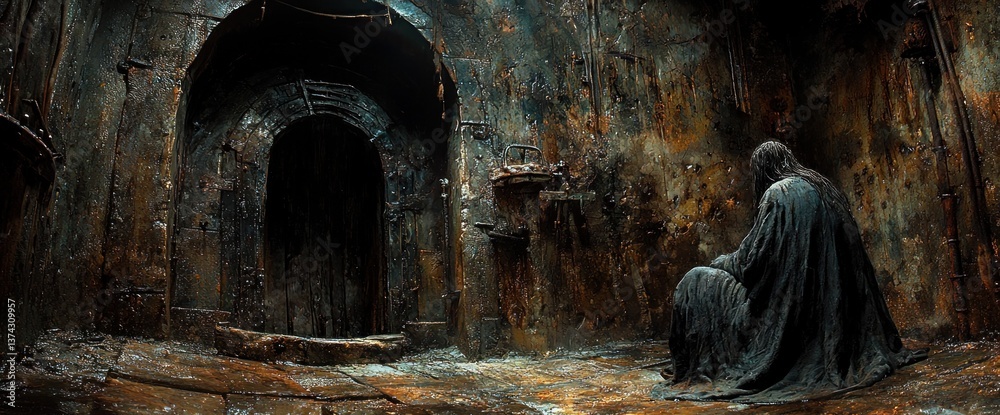 Gloomy, ancient passageway Gloomy, ancient passageway
