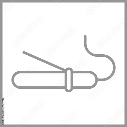 Hair Curler Icon Design