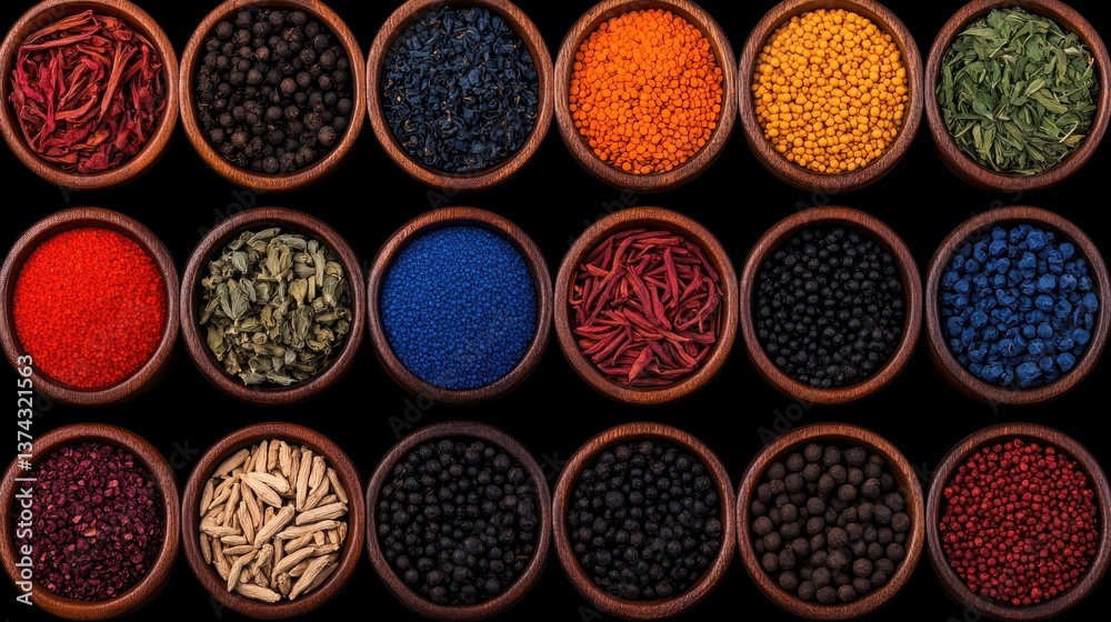 Vibrant Spices Collection: A Colorful Array of Culinary Delights