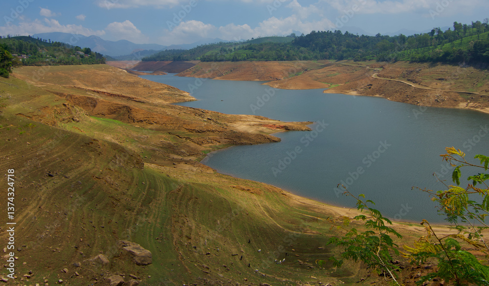 reservoir during summer reservoir during summer
