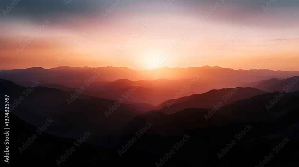 Fototapeta premium A forgotten lighthouse overlooking an endless desert expanse, its weak glow fading with the setting stars.