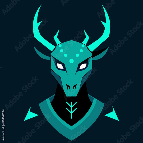 vector illustration of a halloween skull
