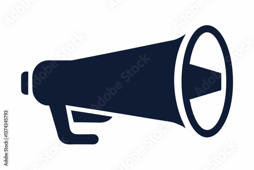 megaphone on white background
