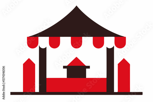 circus tent vector illustration