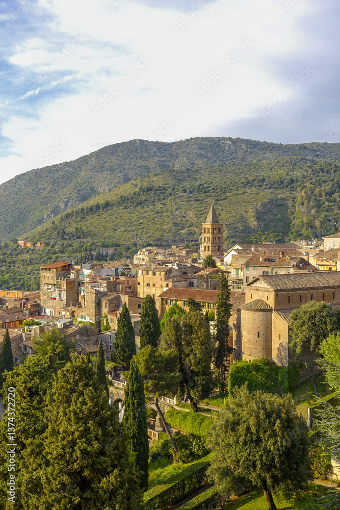 Fototapeta premium Villa d Este, Tivoli, Latium, Italien, UNESCO Weltkulturerbe