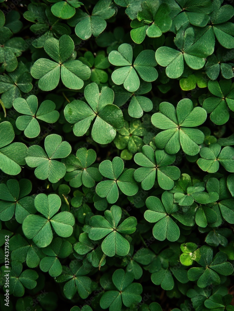 custom made wallpaper toronto digitalLush Green Shamrock Field Capturing the Essence of Irish Luck and Natural Beauty in a Serene Outdoor Setting with a Close Up View