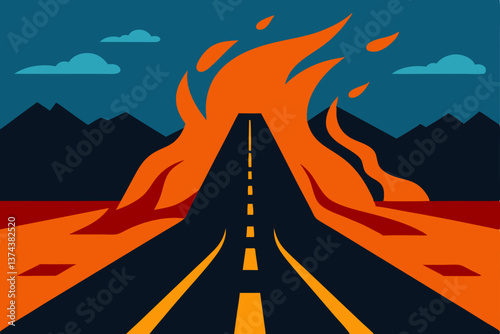 road in the desert