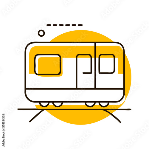 Subway train icon