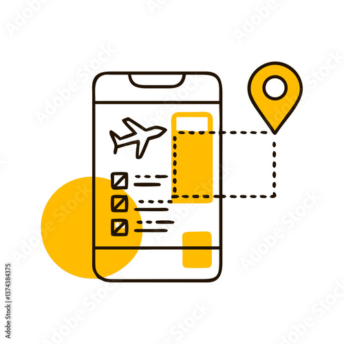 Travel app interface icon