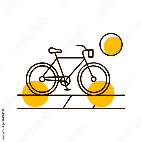 city bike path icon