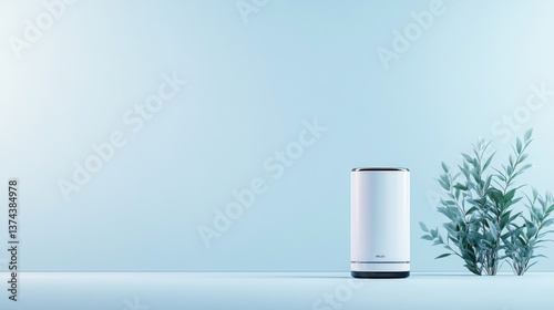 Wallpaper Mural sleek 3d illustration of futuristic medical device on plain background positioned centrally with ample copy space surrounding Torontodigital.ca