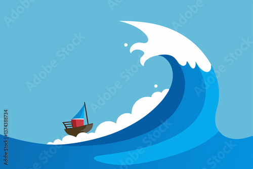 sailing ship in the sea