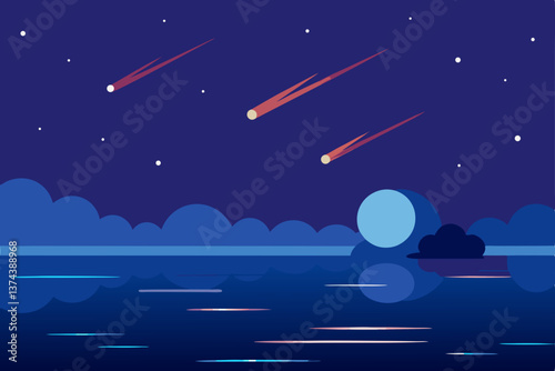 moon and stars
