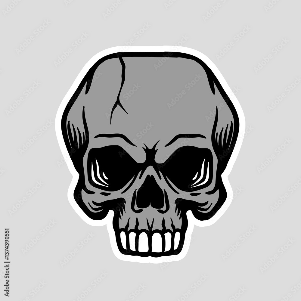 Fototapeta premium Skull Vector Illustration