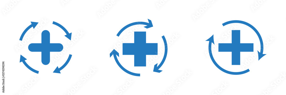 Fototapeta premium health recovery icon vector