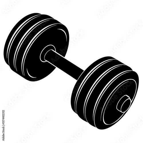 dumbbell isolated on white background