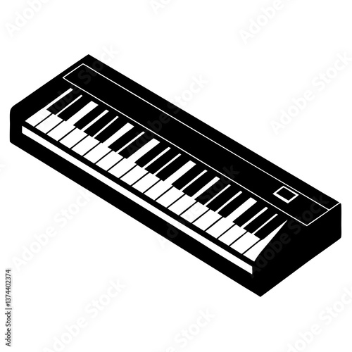 piano keys vector illustration