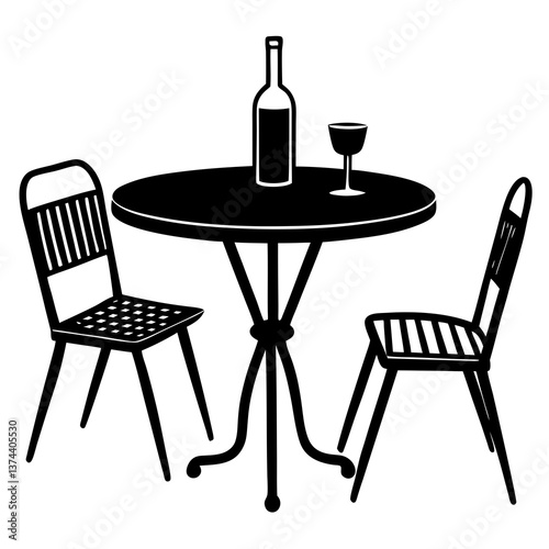 table and chairs