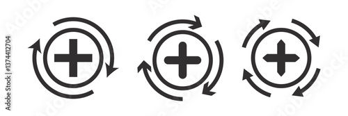 health recovery icon vector