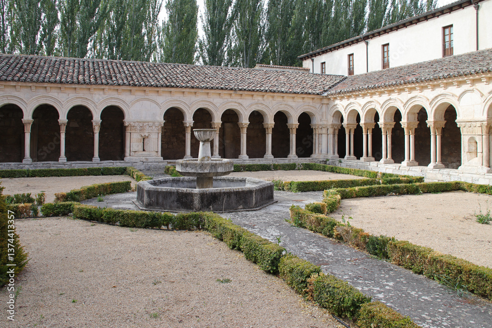 royal monastery (santa maria la real de las huelgas) near burgos in spain