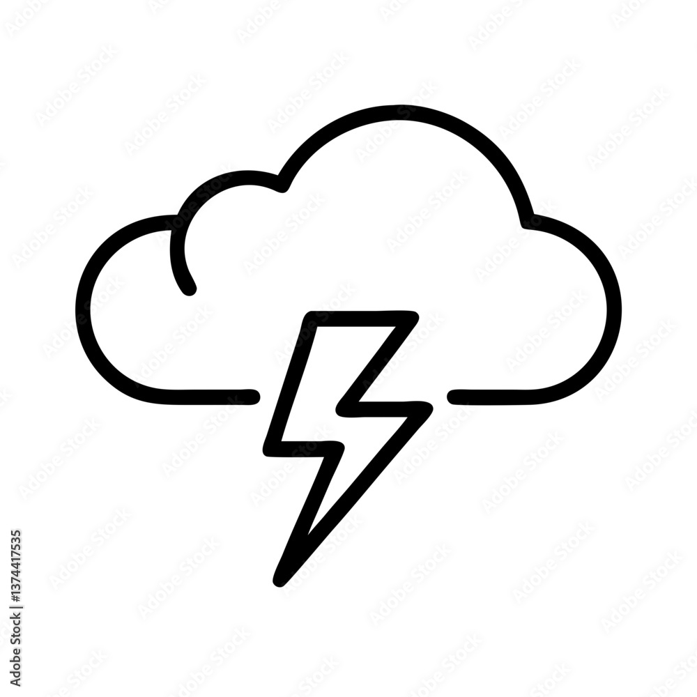 Thunder Cloud Icon Thunder Cloud Icon