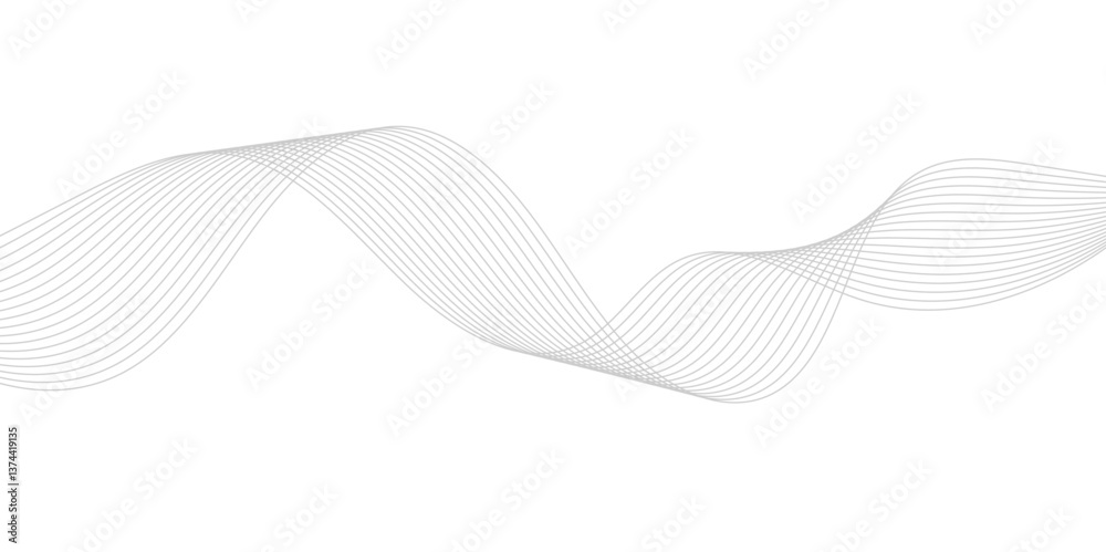 Smooth Wave Line Background. Abstract Flowing Curve with Gradient Effect Smooth Wave Line Background. Abstract Flowing Curve with Gradient Effect