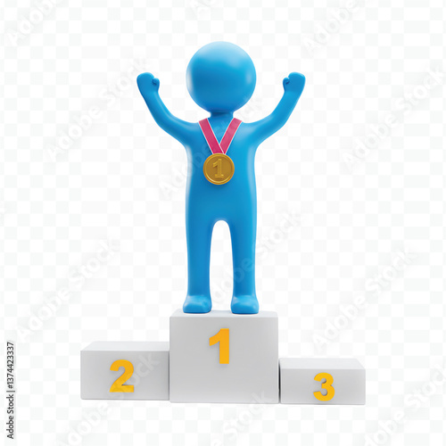 winners on podium