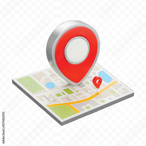 gps map with pin pointer