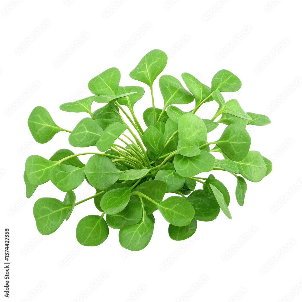 3D icon of Watercress isolated on transparency background 3D icon of Watercress isolated on transparency background