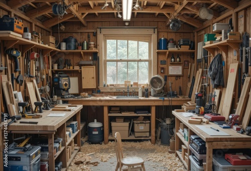  Organized Chaos in Woodworking Shop
