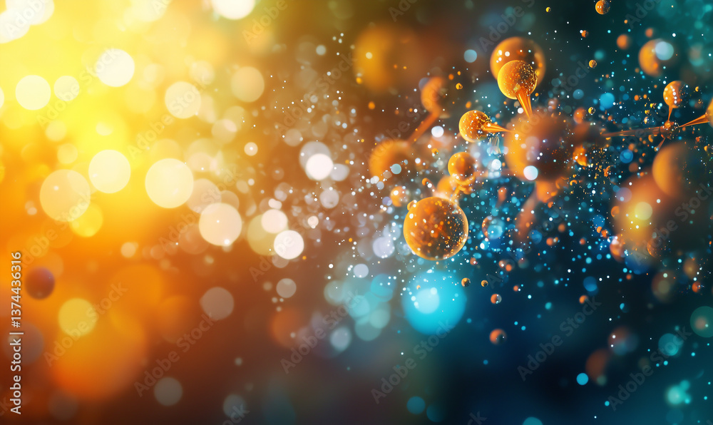 Vibrant bokeh abstract art studio digital artwork colorful close-up light effects background inspiration