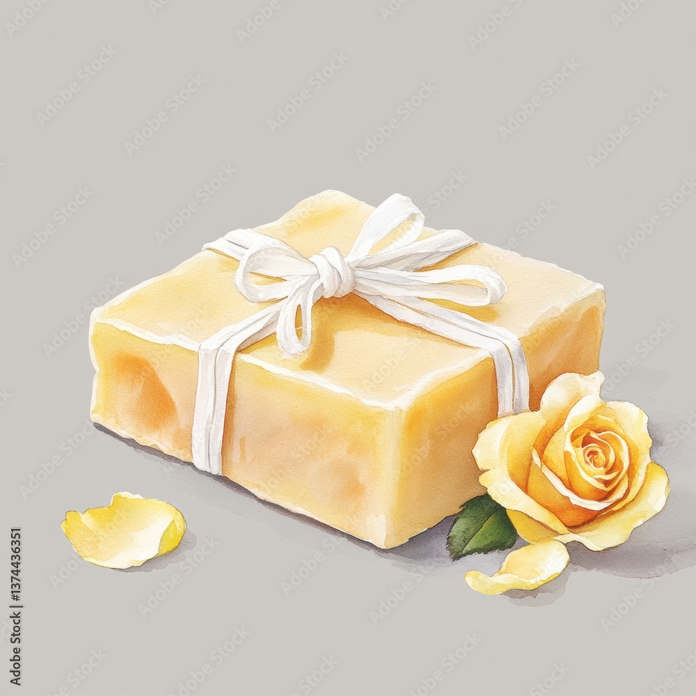 soap and yellow petals soap and yellow petals
