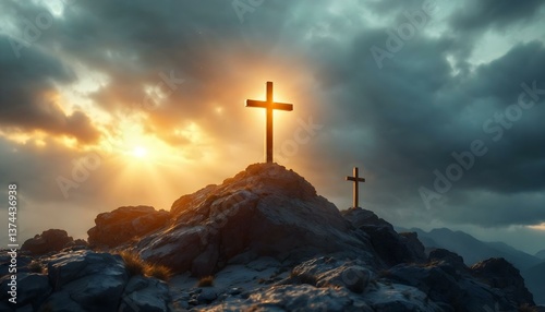 Jesus Christ Cross Empty