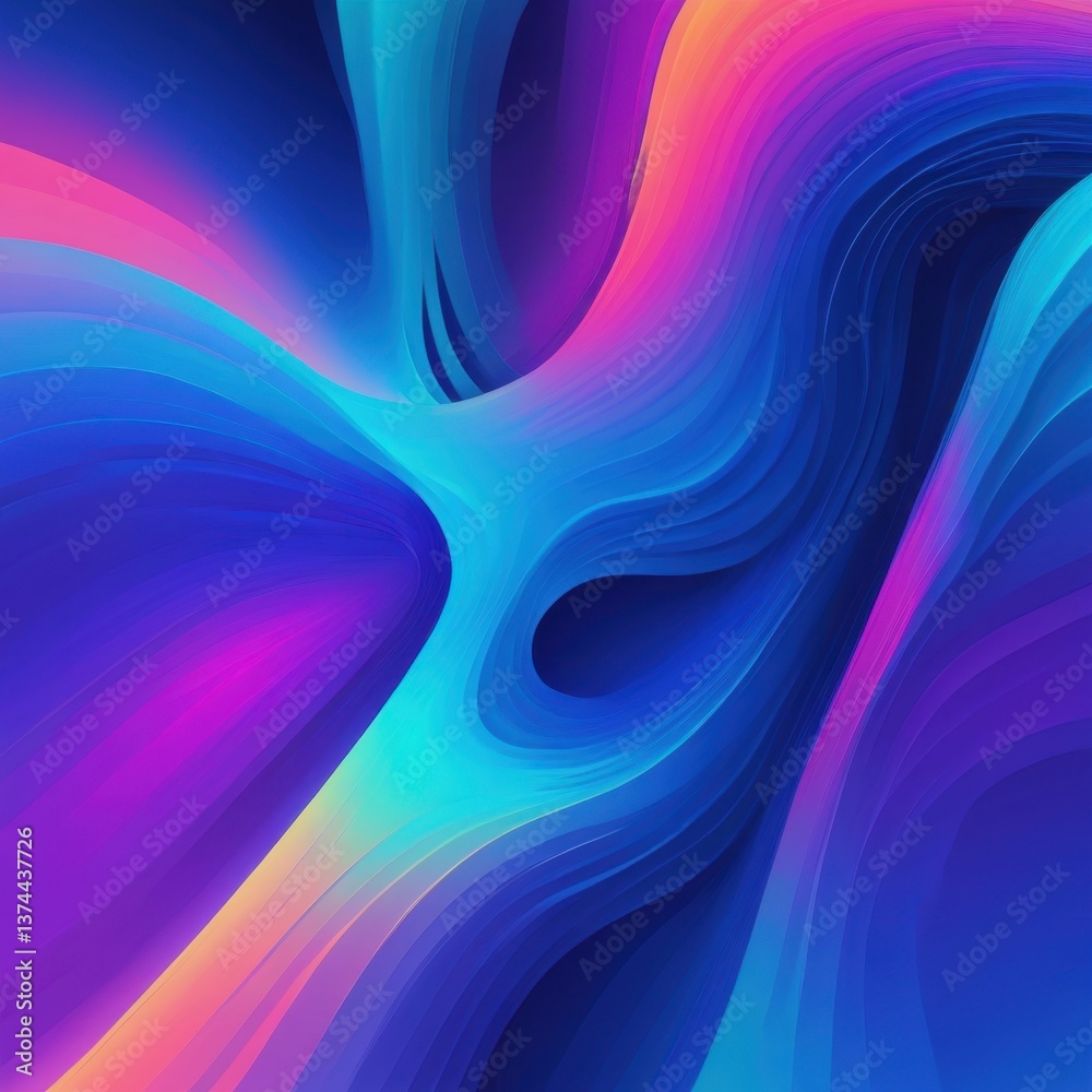 Naklejka premium Soft Flowing Curves