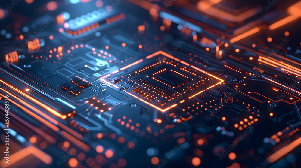 Dynamic technology circuit board wallpaper abstract background design futuristic environment digital art perspective Dynamic technology circuit board wallpaper abstract background design futuristic environment digital art perspective