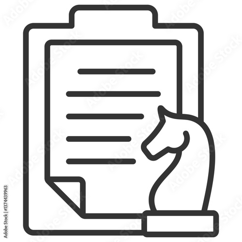 Strategic Planning Outline Icon