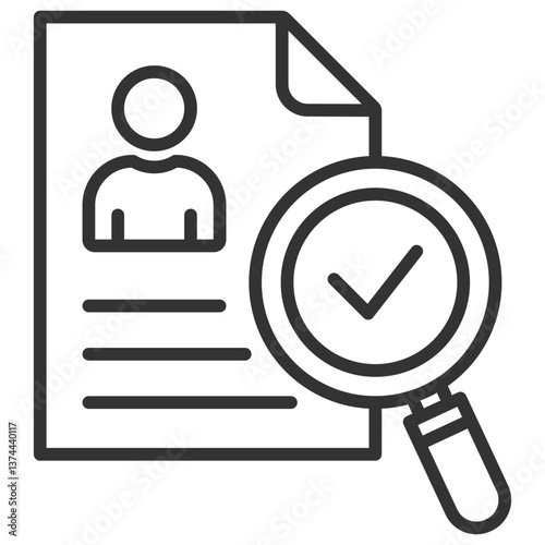 Recruitment Analysis Outline Icon