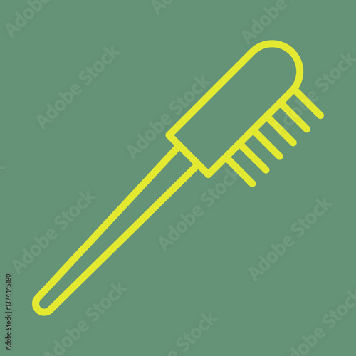 Eyebrow Brush Icon Design
