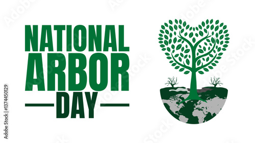 Celebrate National Arbor Day design templet