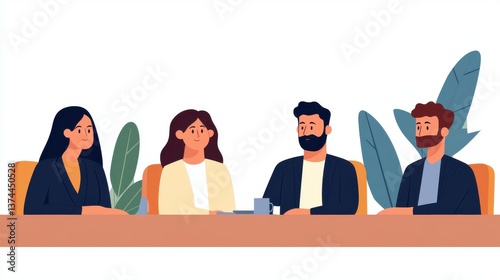 Diverse Business Team Meeting Collaborative Professionals in Discussion