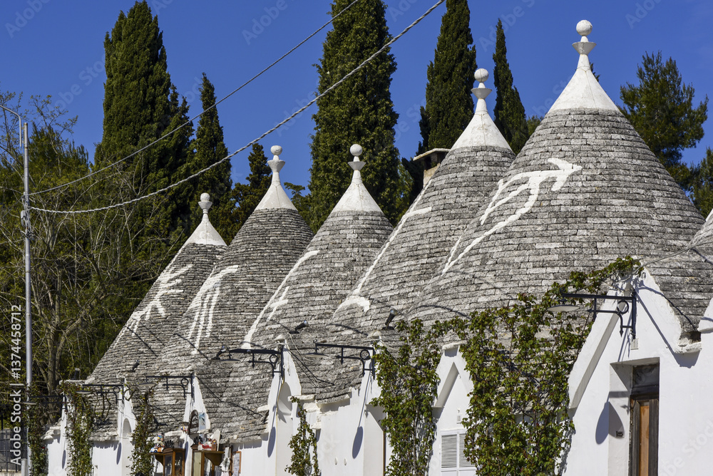 Fototapeta premium Trullo, Trulli, Alberobello, Apulien, Italien