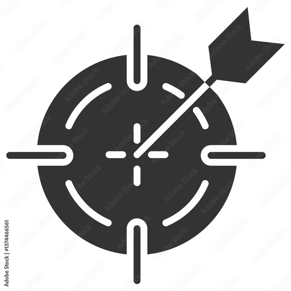 Objective Glyph Icon Objective Glyph Icon