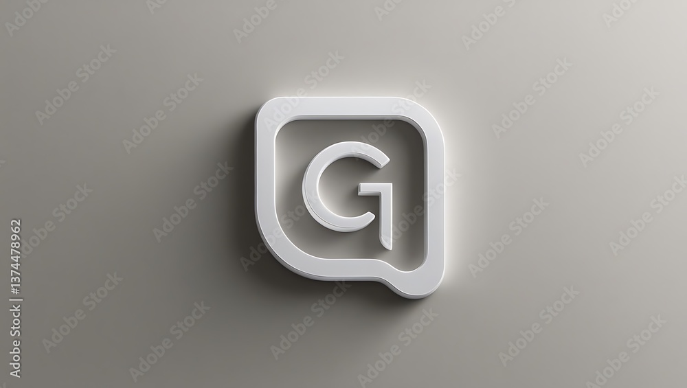 Fototapeta premium 3d silver number 0