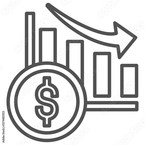 Recession Outline Icon