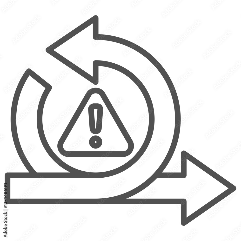 Agile Outline Icon Agile Outline Icon