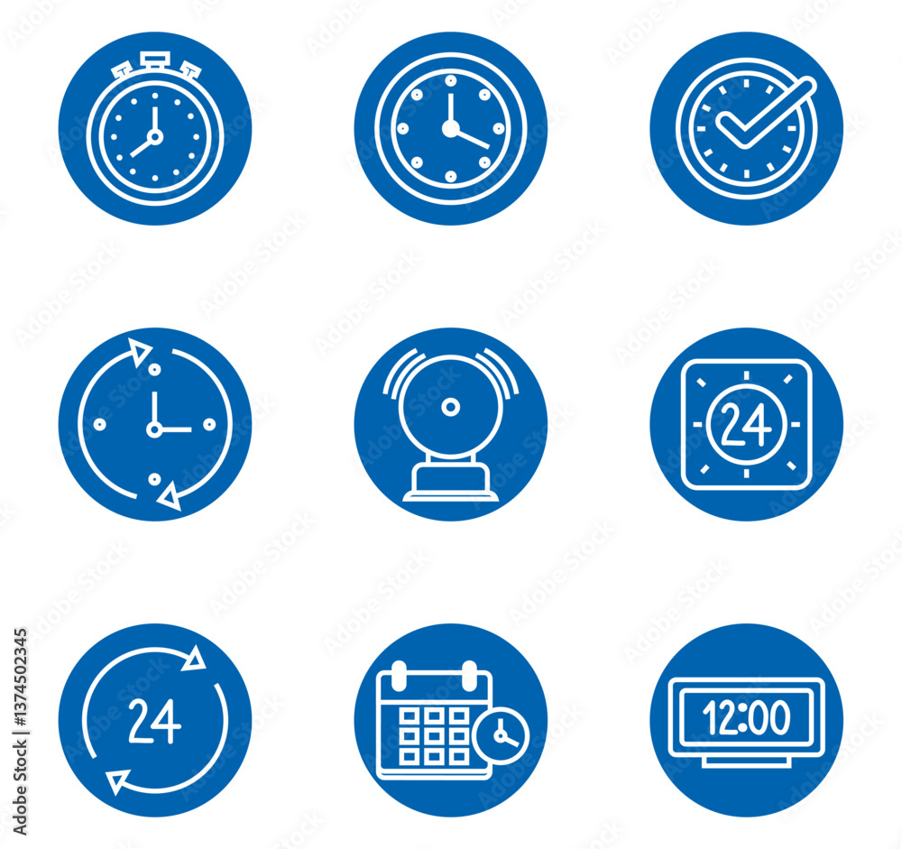 Set of weather vector icons with a white background Set of weather vector icons with a white background