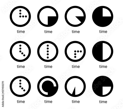 Time icon vecto